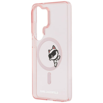 Karl Lagerfeld IML Peekaboo Choupette MagSafe dėklas - Samsung Galaxy S26 Ultra (Rožinė)