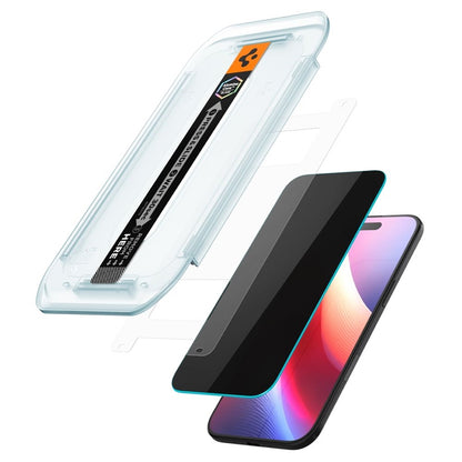 Spigen GLAS.TR EZ FIT Privatumo 2 vnt. - Grūdintas stiklas su privatumo filtru, skirtas iPhone Air