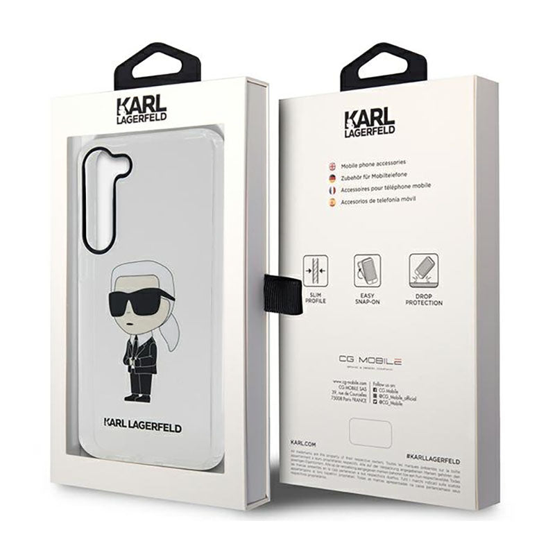 Karl Lagerfeld IML NFT Ikonik – dėklas Samsung Galaxy S23 (Skaidrus)