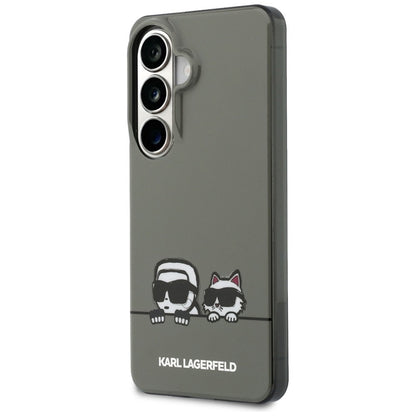 Karl Lagerfeld IML Peekaboo Karl & Choupette MagSafe dėklas - Samsung Galaxy S26 dėklas (juodas)