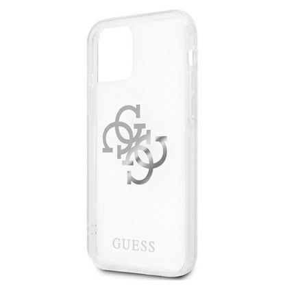 Guess 4G Big Logo Charm - dėklas iPhone 12 Pro Max (sidabras)