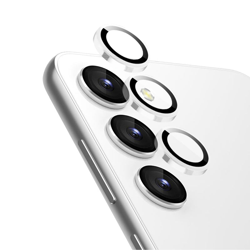 Crong Lens Ring - Grūdintas stiklas, skirtas Samsung Galaxy S24 kameros objektyvui (skaidrus)