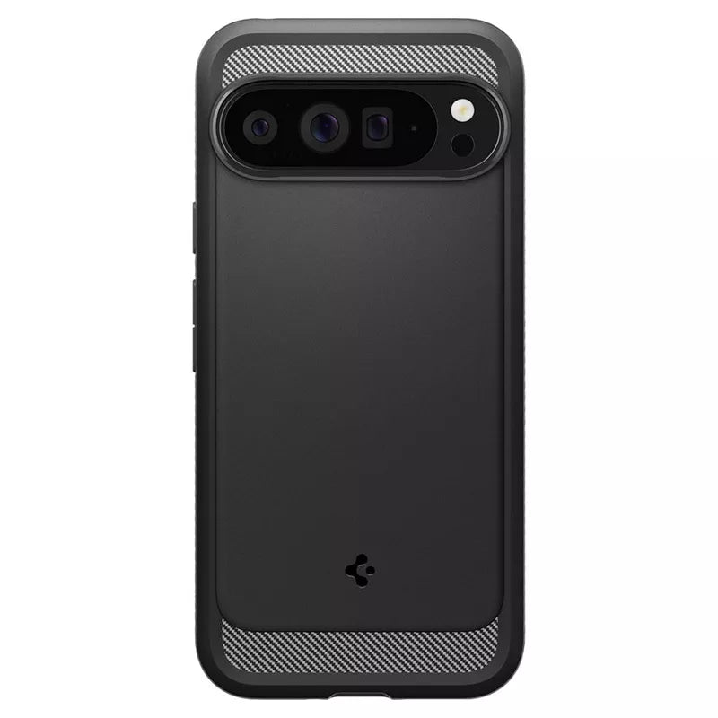 Spigen Rugged Armor – dėklas Google Pixel 9 Pro XL (matinė juoda)