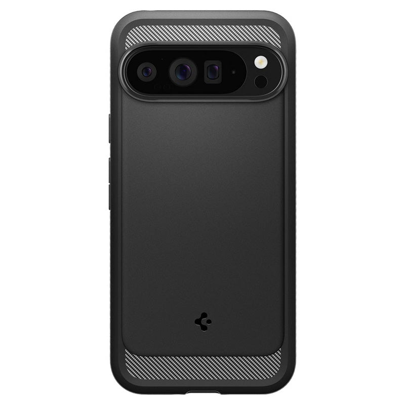 Spigen Rugged Armor – dėklas Google Pixel 9 Pro XL (matinė juoda)