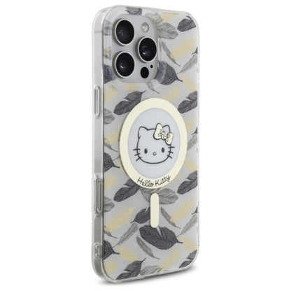 Hello Kitty IML Golden Leaves MagSafe - dėklas iPhone 16 Pro Max (baltas)