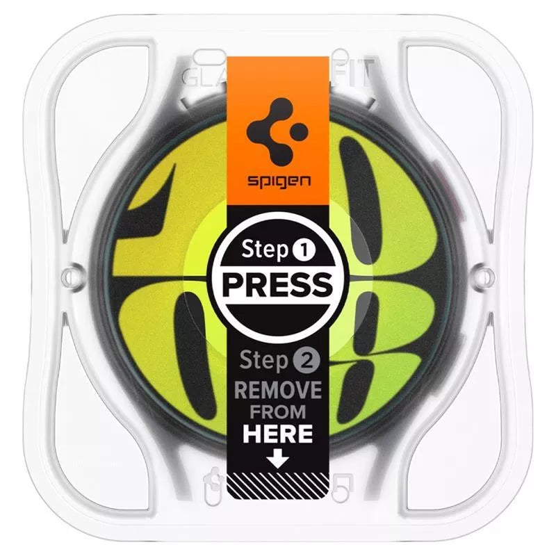 Spigen GLAS.TR EZ FIT 2-Pack – grūdintas stiklas, skirtas Samsung Galaxy Watch 7 40 mm (2 vnt.)