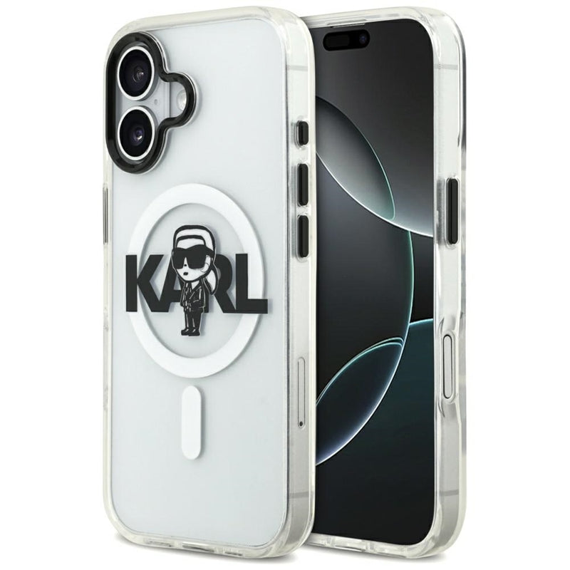 Karl Lagerfeld IML Karl Sketch Logo MagSafe - dėklas iPhone 17 (Skaidrus)