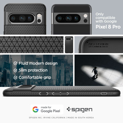 Spigen Liquid Air – Google Pixel 8 Pro dėklas (Juoda)