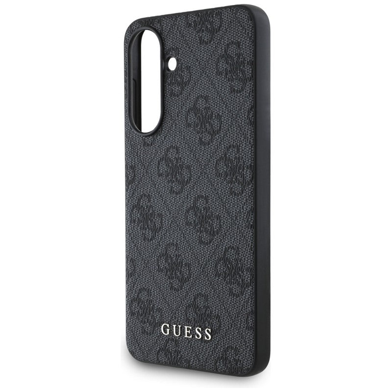 Guess 4G Metal Gold Logo - dėklas, skirtas „Samsung Galaxy A56 5G“ (juodas)