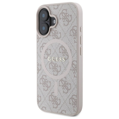 Guess 4G Ring Classic Logo MagSafe - "iPhone 16" dėklas (rožinis)