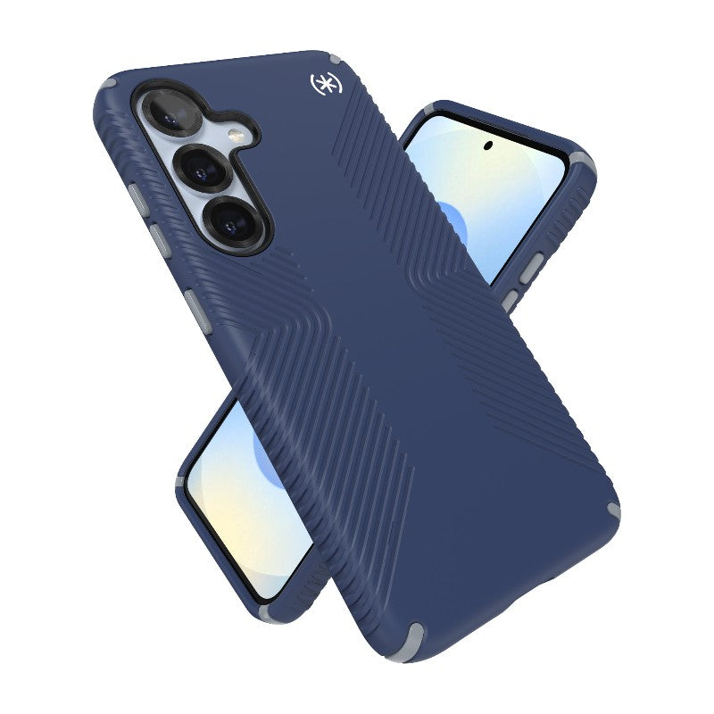 Speck Presidio2 Grip Magnet – dėklas Samsung Galaxy S25 / 24 MagSafe (Coastal Blue/Dust Grey/White)