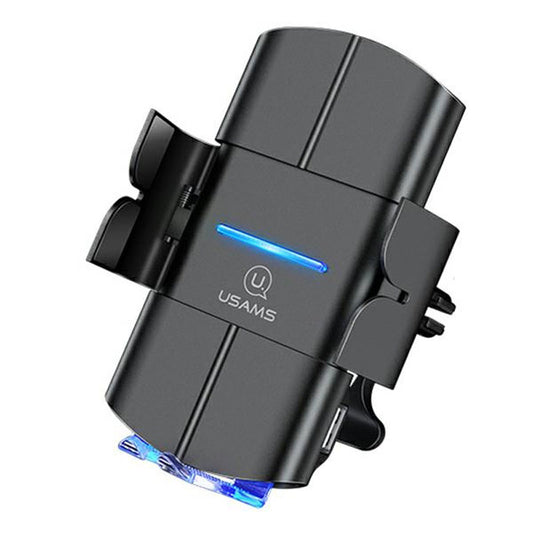 USAMS US-CD133 - Automobilio laikiklis su 10W belaidžiu įkrovimu (juodas)
