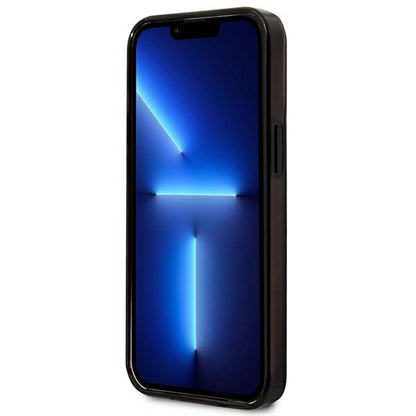 Karl Lagerfeld Gradient Ikonik Karl & Choupette – dėklas, skirtas „iPhone 13 Pro“ (juodas)