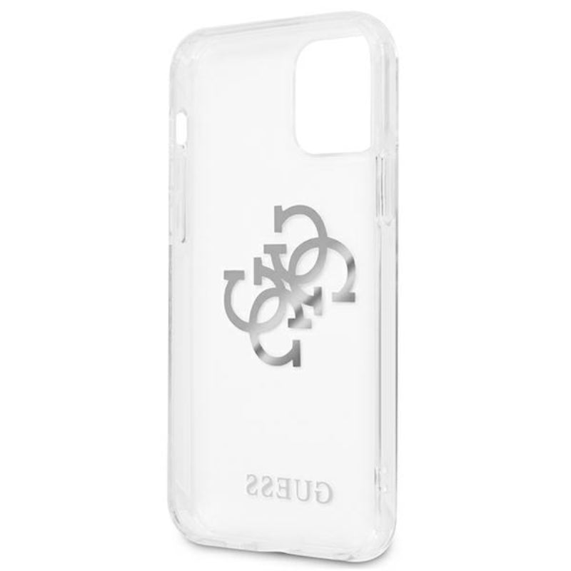 Guess 4G Big Logo Charm - dėklas iPhone 12 Pro Max (sidabras)