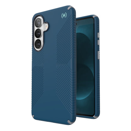 Speck Presidio2 Grip Magnet - Samsung Galaxy S26+ MagSafe dėklas (Deep Sea/Silver Metallic/Spell Blue)