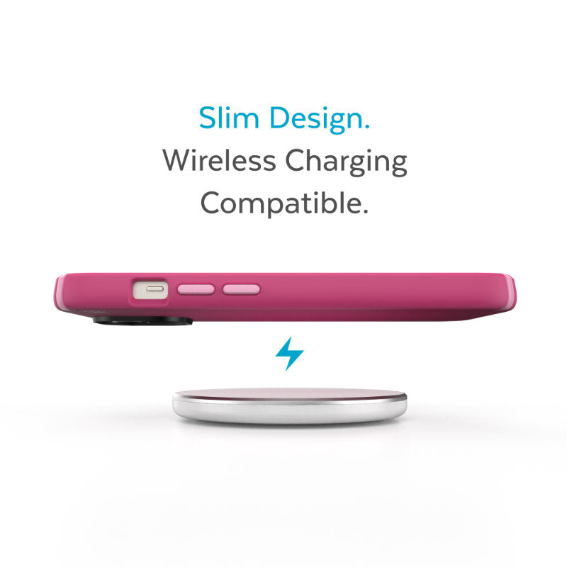 Speck Presidio2 Pro – dėklas, skirtas „iPhone 15 Plus“ / „14 Plus“, su „MICROBAN“ danga („Digitalpink“ / „Blossompink“ / „White“)