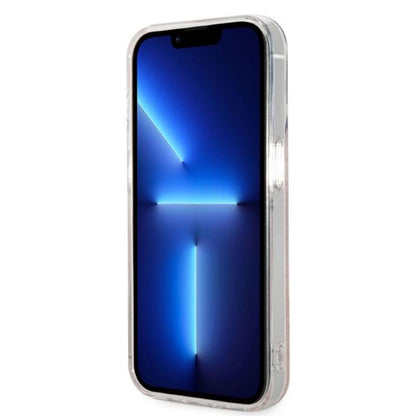 Guess Bundle Pack MagSafe 4G - dėklų rinkinys iPhone 14 Pro + MagSafe įkroviklis (rožinė/auksinė)