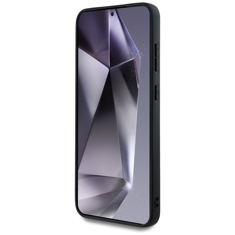 Guess Fixed Glitter Big 4G Metal Logo – dėklas Samsung Galaxy S25 (auksinis)