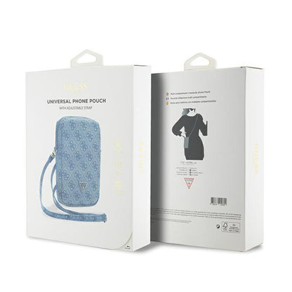 Guess Zip 4G Triangle - Telefono krepšys (mėlynas)