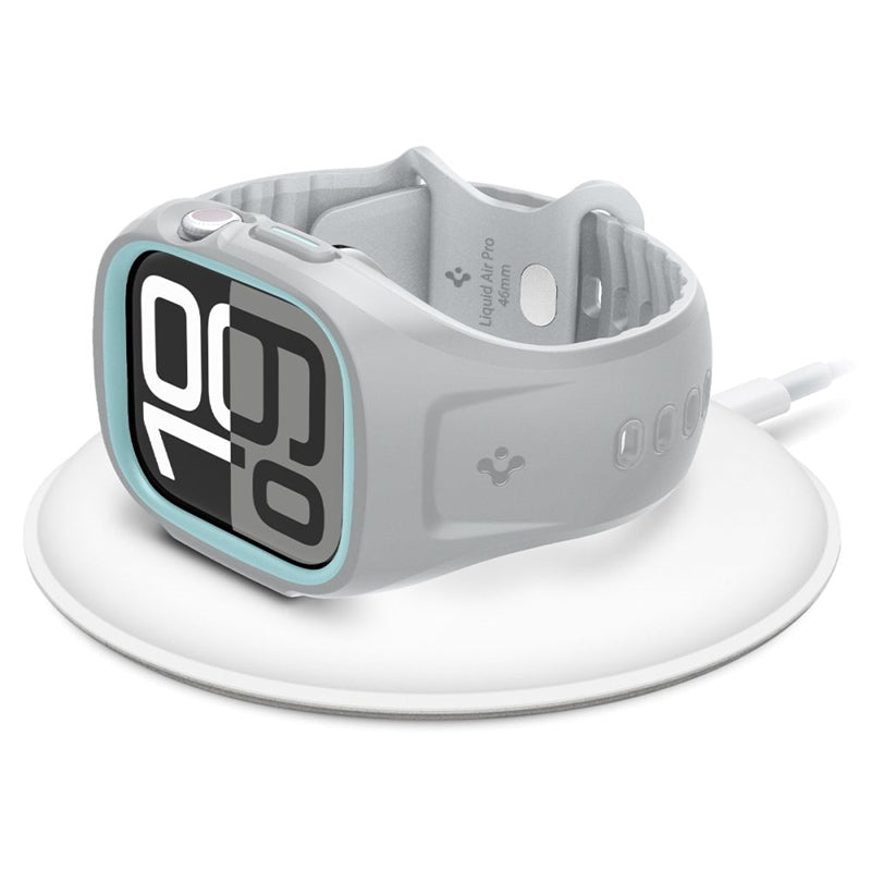 Spigen Liquid Air Pro – apyrankė su dėklu, skirta Apple Watch 10 46 mm (pilka)