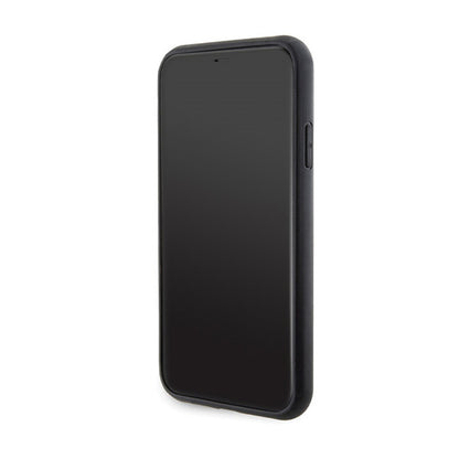 Karl Lagerfeld Gripstand Saffiano Choupette Pins – „iPhone 11“ dėklas (juodas)