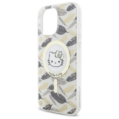 Hello Kitty IML Golden Leaves MagSafe - dėklas iPhone 16 Pro Max (baltas)