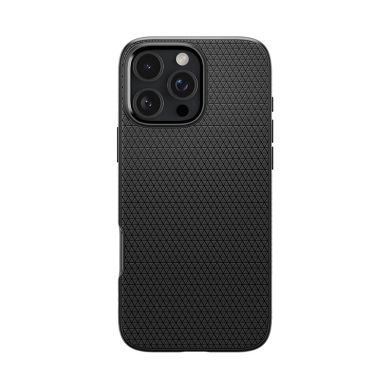 Spigen Liquid Air - dėklas, skirtas „iPhone 16 Pro“ („Matte Black“)