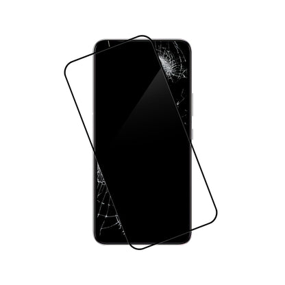 Crong 7D Nano Lankstus Stiklas - 9H hibridinis stiklas visam Samsung Galaxy S22+ ekranui