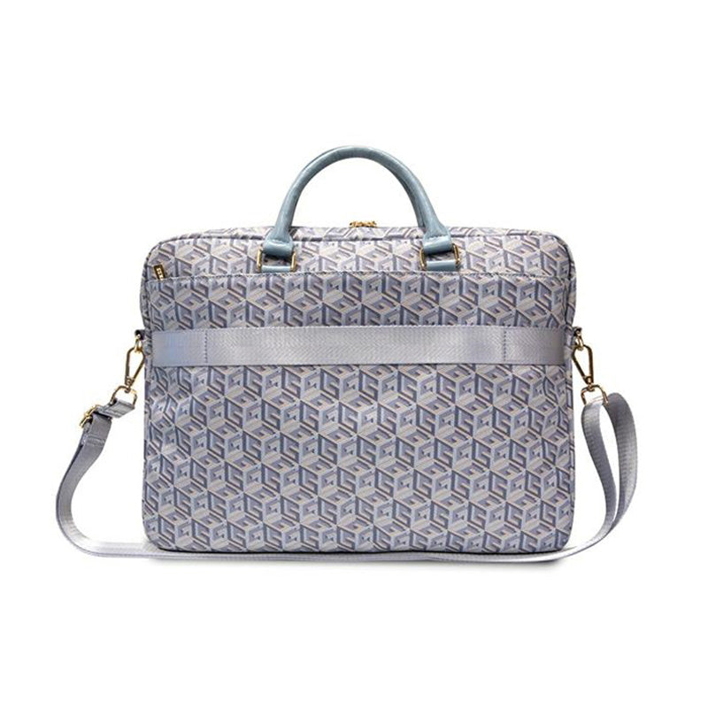 Guess GCube Stripes - 16" / 15" nešiojamojo kompiuterio krepšys (mėlynas)