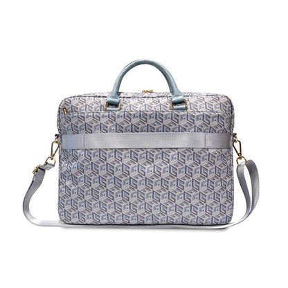 Guess GCube Stripes - 16" / 15" nešiojamojo kompiuterio krepšys (mėlynas)