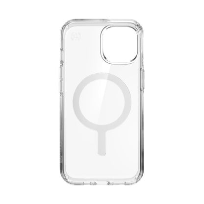 Speck Presidio Perfect-Clear + MagSafe – dėklas, skirtas iPhone 14 / iPhone 13 su MICROBAN danga (skaidrus)