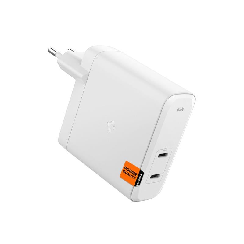 Spigen ArcStation Pro GaN-1402 – 2x USB-C sieninis įkroviklis 140W (baltas)