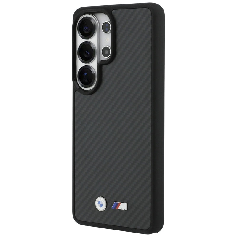 BMW M Kevlar Logo MagSafe - Samsung Galaxy S26 Ultra dėklas (juodas)