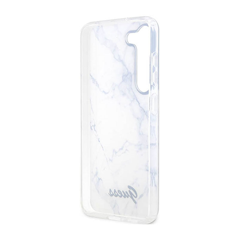 Guess Marble Collection - Dėklas Samsung Galaxy S23+ (Baltas)