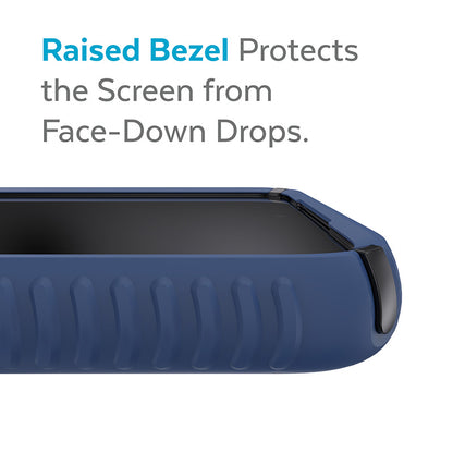 Speck Presidio2 Grip – dėklas Samsung Galaxy S22+, su MICROBAN (pajūrio mėlyna/juoda)