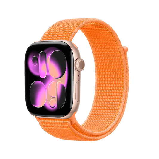Crong Nailoninis sportinis dirželis Apple Watch 38/40/41/42 mm (Tropinis oranžinis)