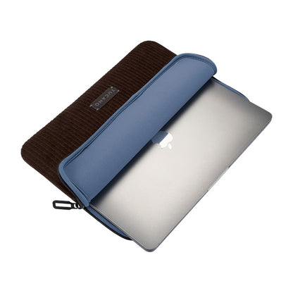 TUCANO Velluto 2 - Dėklas MacBook Air 13" (M4/M3/M2/M1/2025-2018) / Pro 13" / Nešiojamajam kompiuteriui 12" (rudas)