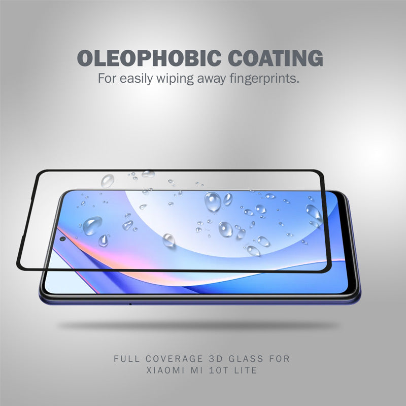 Crong 3D Armor Glass - 9H pilnos klijų grūdintas stiklas visam Xiaomi Mi 10T Lite ekranui