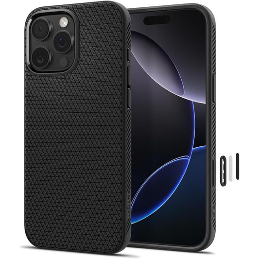 Spigen Liquid Air T Mag MagSafe – dėklas, skirtas iPhone 16 Pro Max (Matte Black)