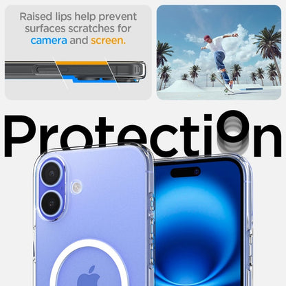 Spigen Liquid Crystal Mag MagSafe – „iPhone 16“ dėklas (skaidrus)
