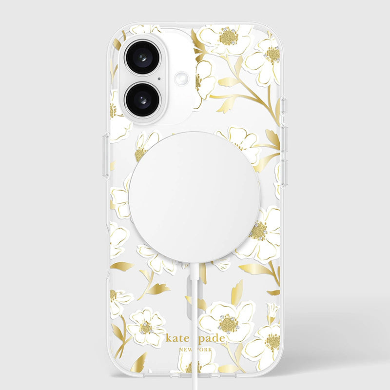 Kate Spade New York Protective Gems MagSafe – dėklas, skirtas „iPhone 16“ (Sunshine Floral)