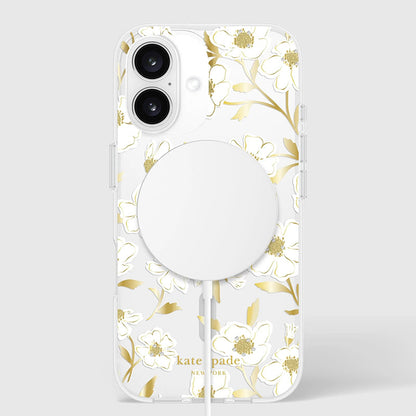 Kate Spade New York Protective Gems MagSafe – dėklas, skirtas „iPhone 16“ (Sunshine Floral)