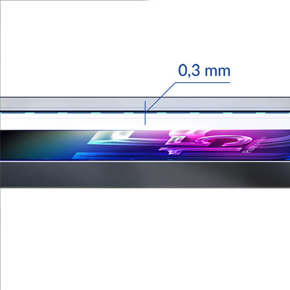 3mk HardGlass Max Lite – grūdintas stiklas „iPhone 15“ (juoda)