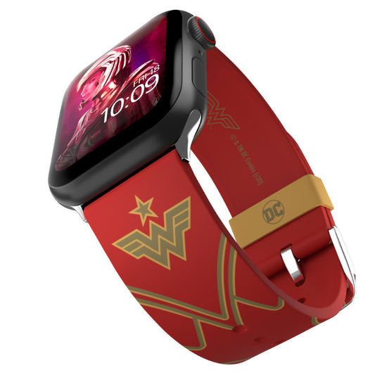 DC Comics – apyrankė, skirta „Apple Watch“ 38/40/41/42/44/45/49 mm (Nuostabioji Moteris 1984: Karmazino spalvos šarvai)