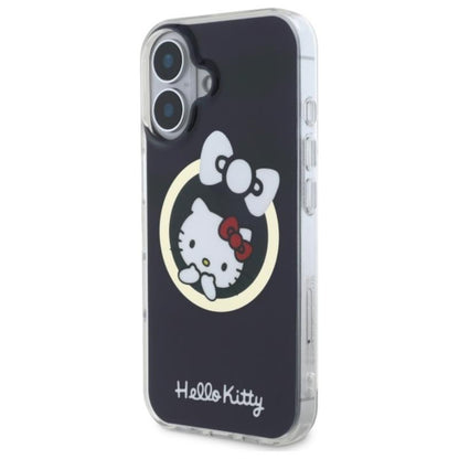 Hello Kitty IML Fun Bow MagSafe - dėklas, skirtas iPhone 16 (juodas)