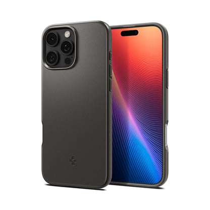 Spigen Thin Fit Mag MagSafe – dėklas, skirtas „iPhone 16 Pro“ (pilkas metalas)