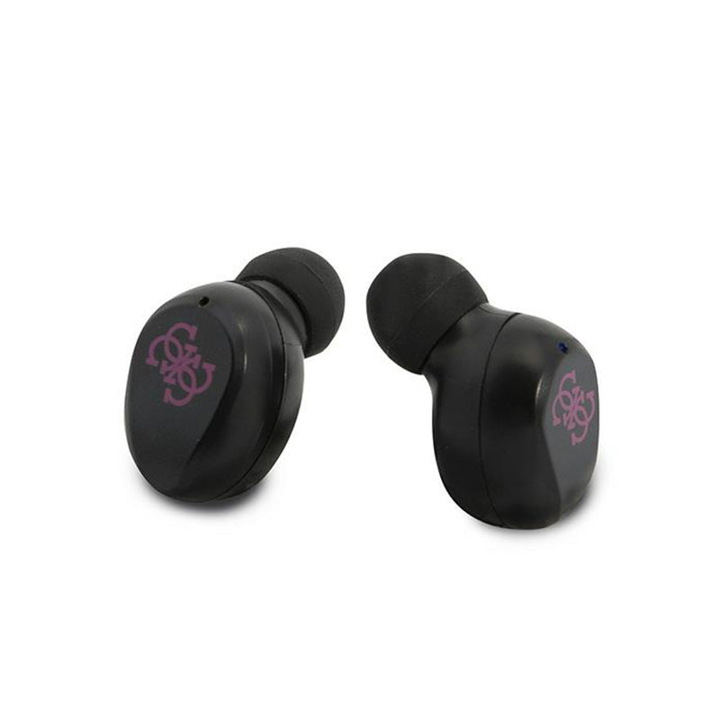 Guess True Wireless ausinės BT5.0 5H – TWS ausinės + įkrovimo dėklas (purpurinis)