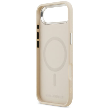 Karl Lagerfeld Karl & Choupette Sagės MagSafe dėklas iPhone Air (smėlio spalvos)