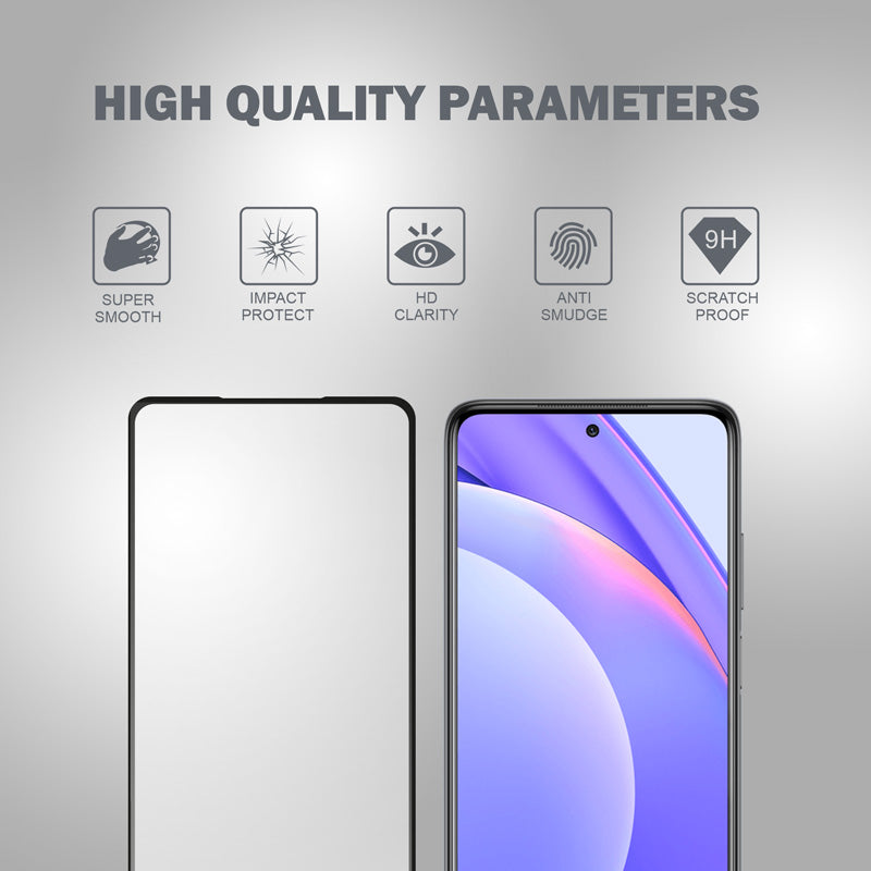 Crong 3D Armor Glass - 9H pilnos klijų grūdintas stiklas visam Xiaomi Mi 10T Lite ekranui