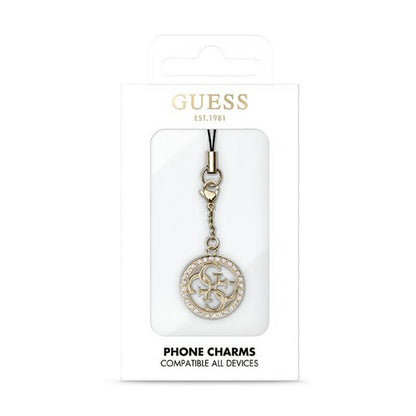 Guess telefono dirželis 4G Rhinestone Charm - telefono pakabukas